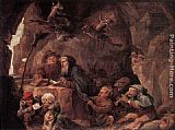 Anthony Paintings - Temptation of St Anthony by David the Younger Teniers